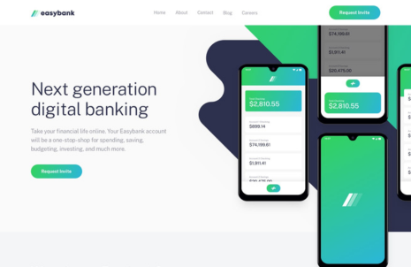 Easybank landing page